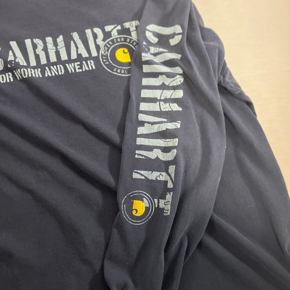 Carhartt Navy Workwear Cotton Original Fit Men’s X-Large Long Sleeve(flaw) - Picture 5 of 8